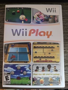Nintendo Wii Play Game - White & Orange Packaging Used